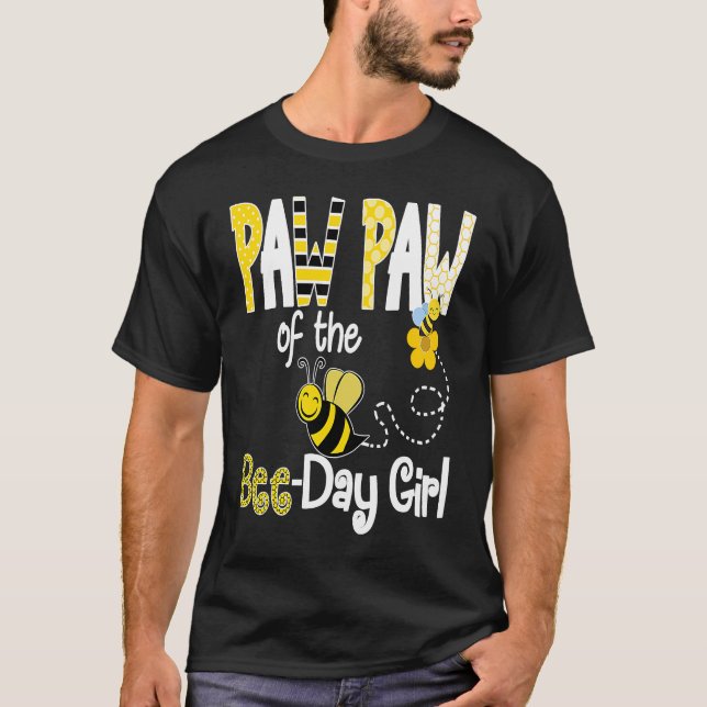 Bee Birthday Matching Family Hive Party Theme Momm T-Shirt (Front)