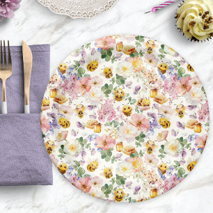 Bee Birthday Paper Plate