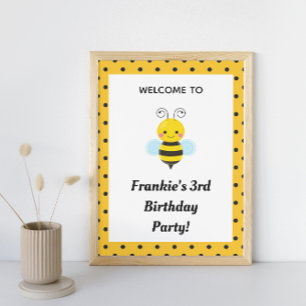 Bee Birthday Party Sign