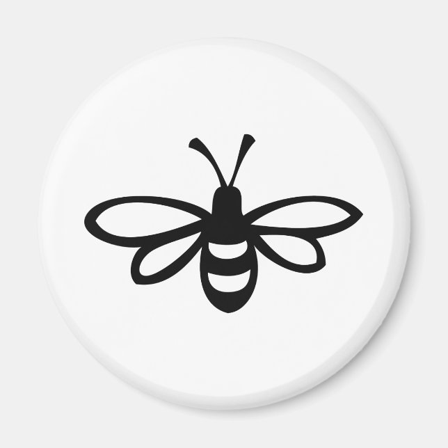 Bee [black] magnet (Front)