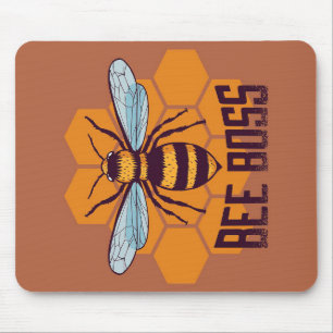 Bee Boss Bee Gifts ,I Love Bee, Beekeeping Gifts Mouse Pad