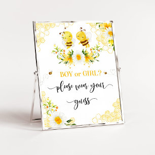 Bee boy or girl please wear your guess sign