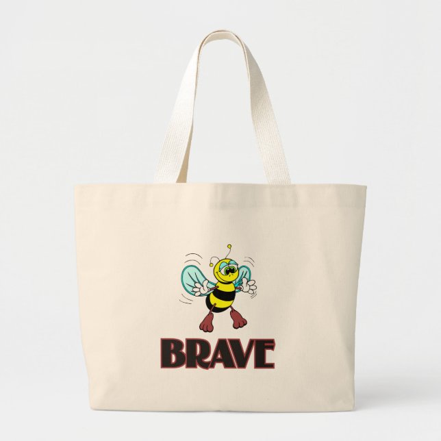 BEE BRAVE LARGE TOTE BAG (Front)