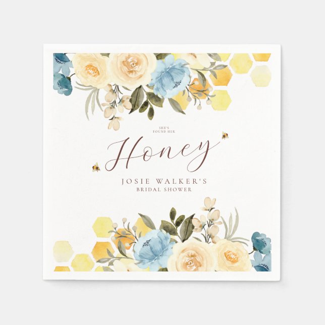 Bee Bridal Shower Napkin (Front)