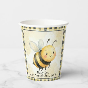 Bee Bug Boy Baby Shower Paper Cups