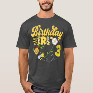 Bee Bumblebee Girl Birthday Hive Sweet 1st Party M T-Shirt