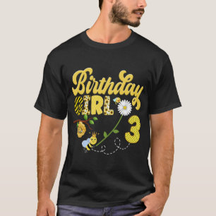 Bee Bumblebee Girl Birthday Hive Sweet 1st Party M T-Shirt