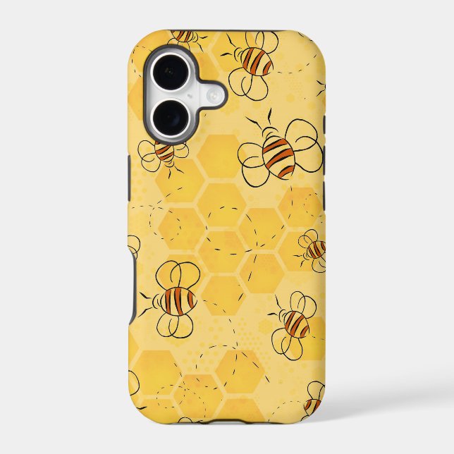 Bee Buzzing Honey Bees Cute  (Back)