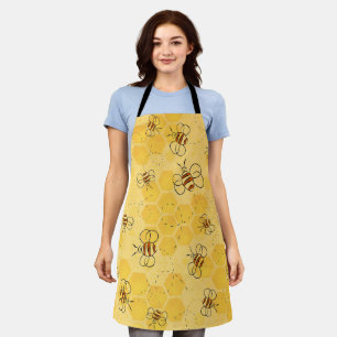 Bee Buzzing Honey Bees Cute  Apron