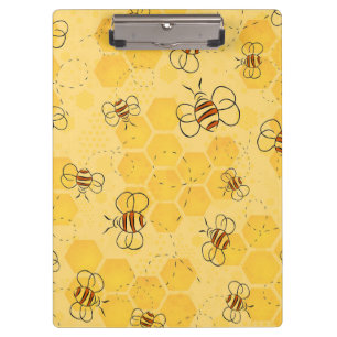 Bee Buzzing Honey Bees Cute  Clipboard