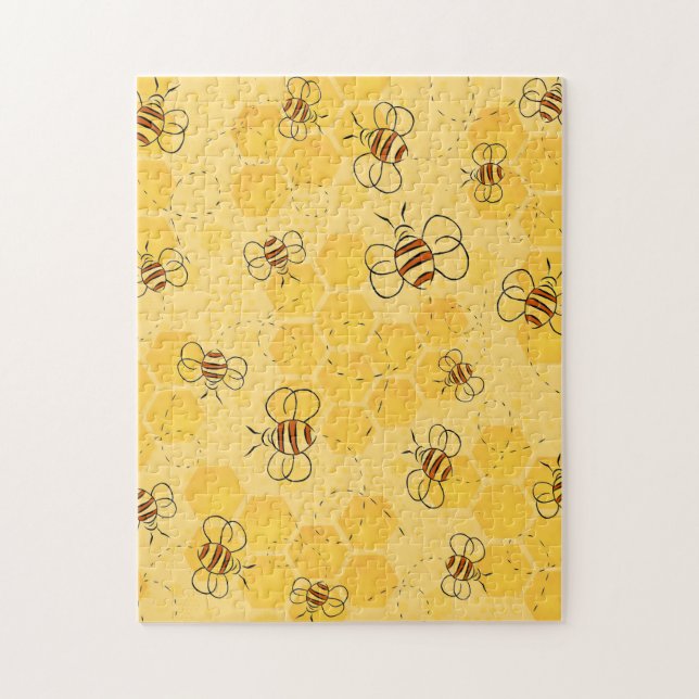 Bee Buzzing Honey Bees Cute  Jigsaw Puzzle (Vertical)