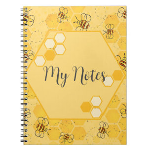 Bee Buzzing Honey Bees Cute  Notebook