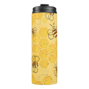Bee Buzzing Honey Bees Cute  Thermal Tumbler