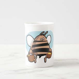 Bee cartoon bone china mug