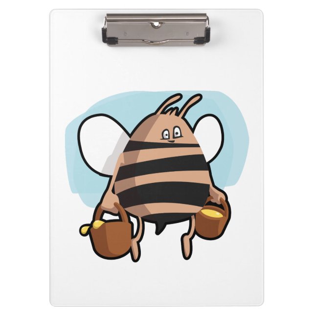 Bee cartoon clipboard (Front)