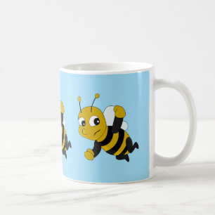 Bee cartoon coffee mug