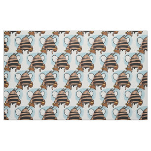 Bee cartoon fabric