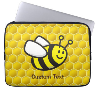 Bee Cartoon Laptop Sleeve