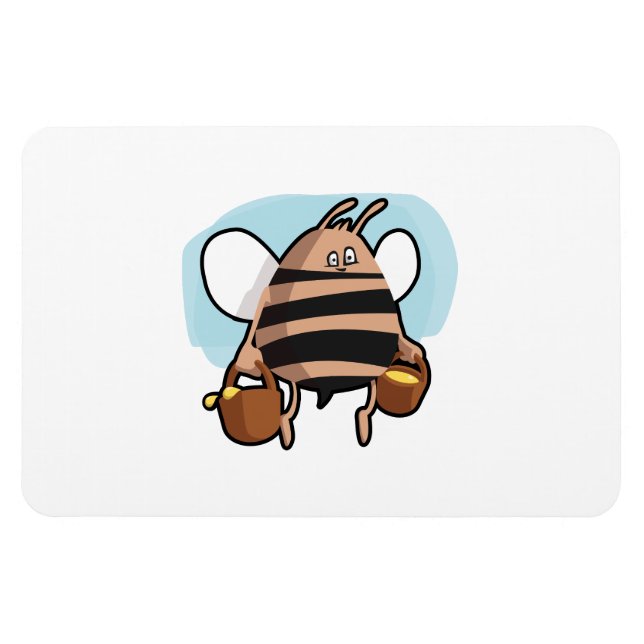 Bee cartoon magnet (Horizontal)