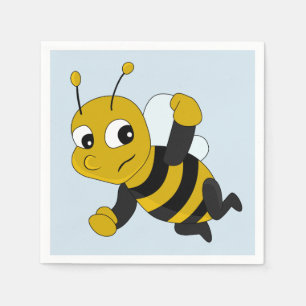 Bee cartoon napkins