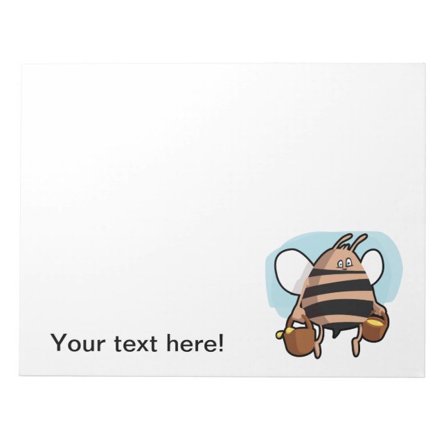 Bee cartoon notepad (Front)