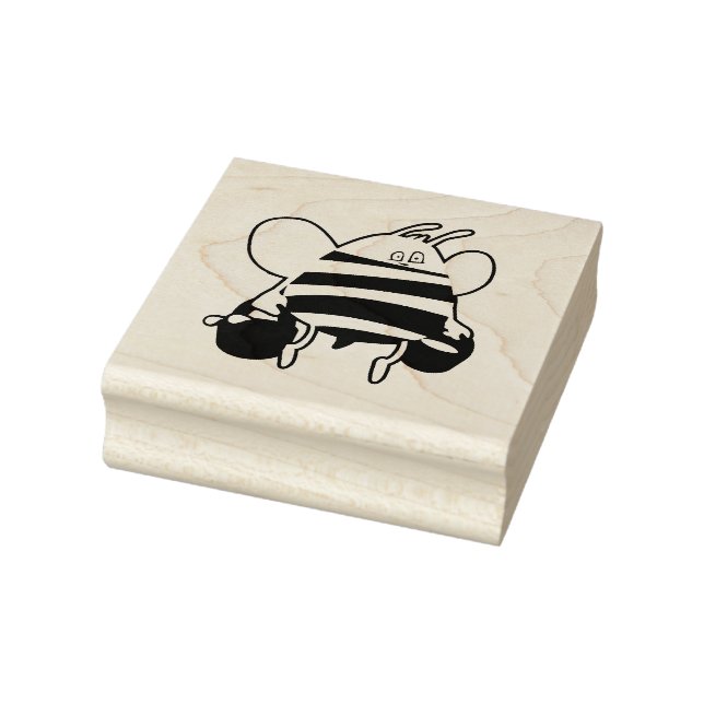 Bee cartoon rubber stamp (Stamp)