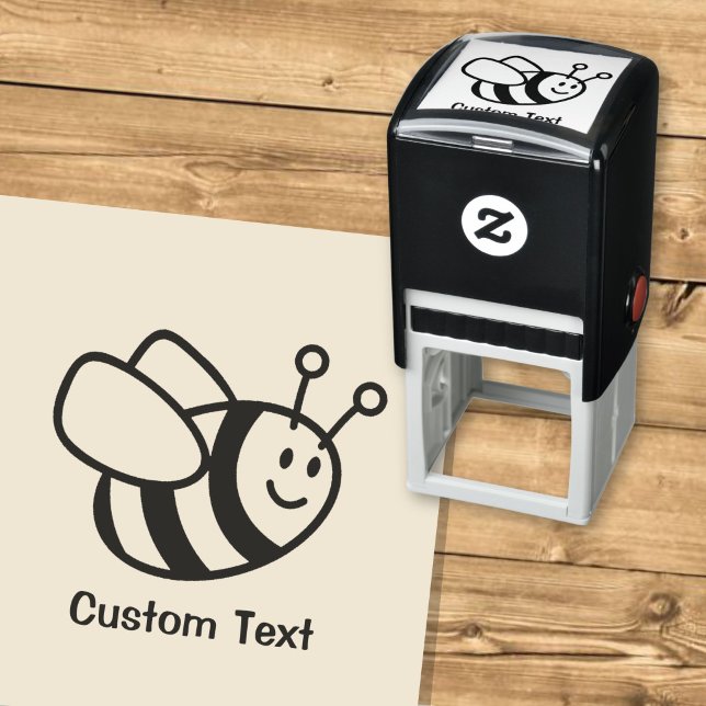 Bee Cartoon Self-inking Stamp (Creator Uploaded)