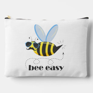 Bee character with moustache sunglasses Bee Easy Accessory Pouch