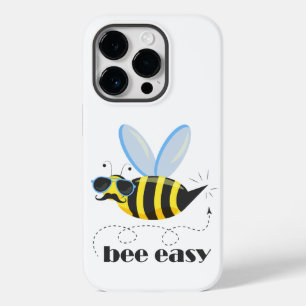 Bee character with moustache sunglasses Bee Easy Case-Mate iPhone 14 Pro Case