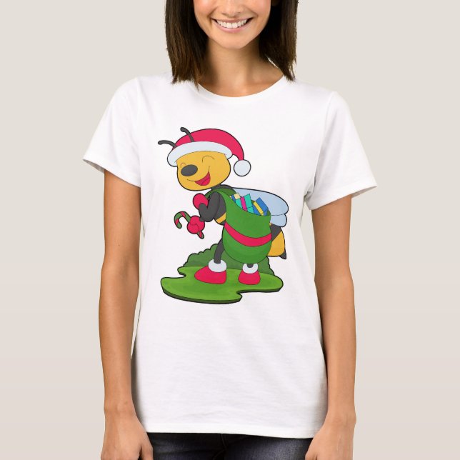 Bee Christmas Packages T-Shirt (Front)