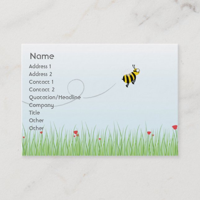 Bee - Chubby Business Card (Front)