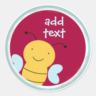 Bee Classic Round Sticker