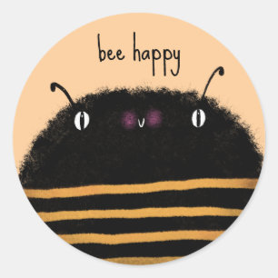 Bee Classic Round Sticker