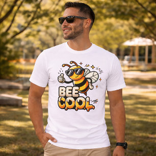 Bee Cool   Fun Cartoon Honeybee Design T-Shirt