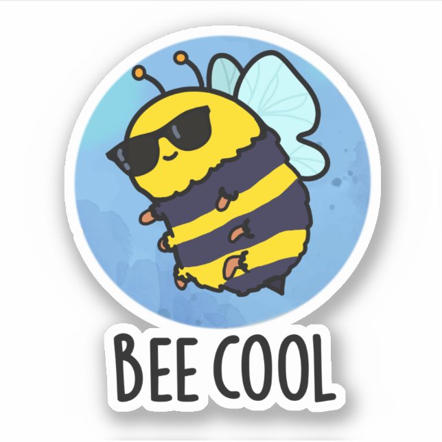 Bee Cool Funny Insect Bee Pun  (Front)