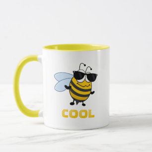 Bee Cool   Funny Trendy Bee Customisable Mug