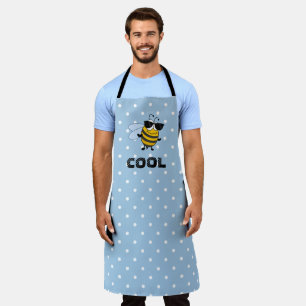 Bee Cool Funny Trendy Bee Polka Dot Personalised Apron