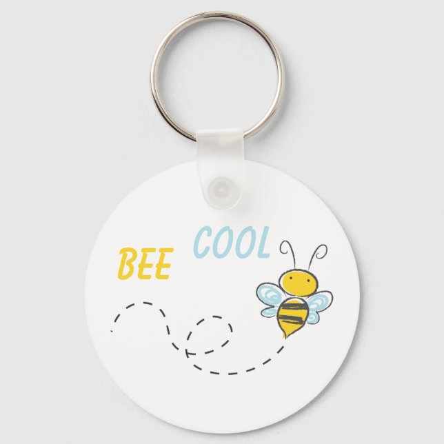 Bee Cool personalized Key Ring (Front)
