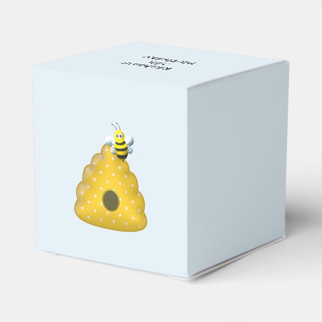 Bee Cool with Bee Hive Favour Box (Back Side)