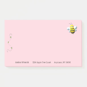 Bee Cool With Custom Text Personalisation Post-it Notes