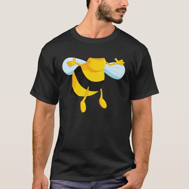 Bee Costume Matching Halloween Bee T-Shirt (Front)