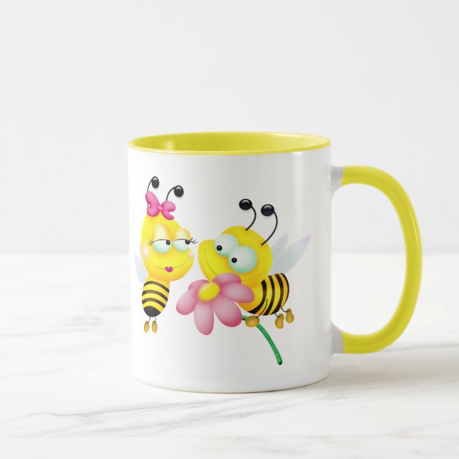 BEE COUPLE IN LOVE MUG (Right)