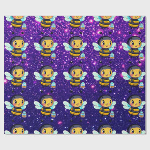 Bee Cute Charming Themed Inspired  Wrapping Paper