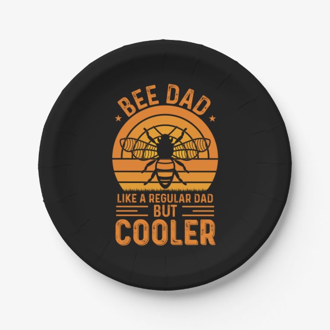 Bee Dad Paper Plate (Front)