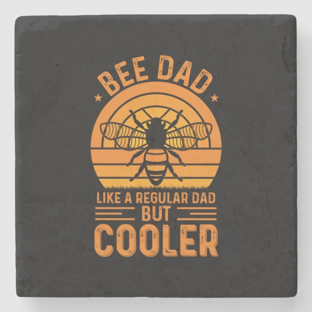 Bee Dad Stone Coaster