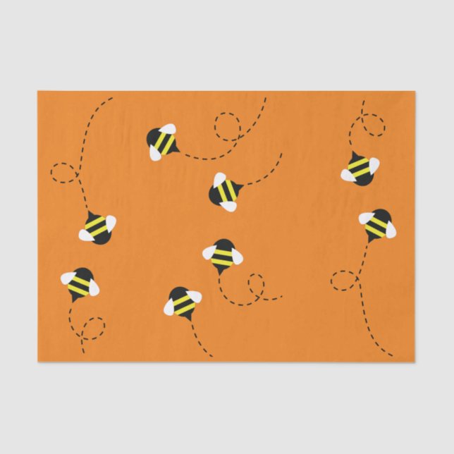 Bee Day 1st Birthday Party Tissue Paper (Front)