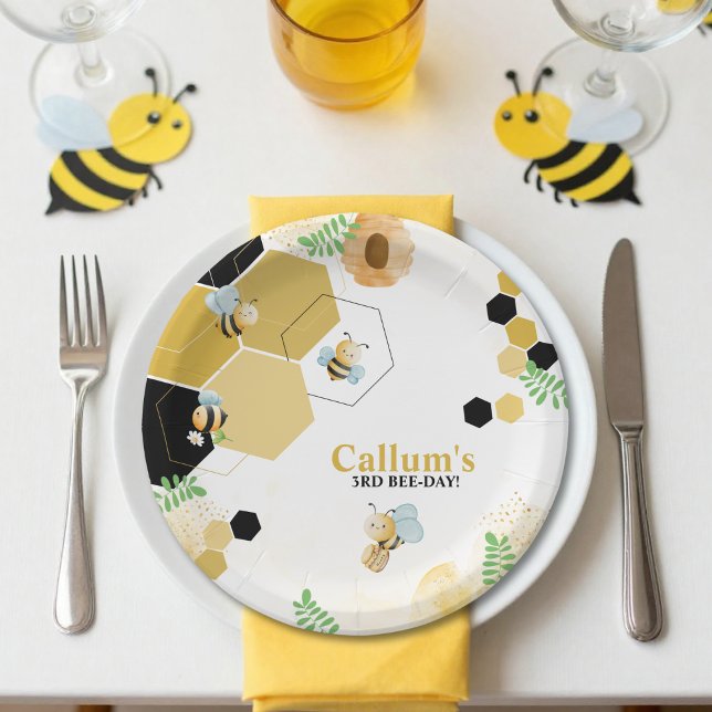 Bee-Day Birthday  Paper Plate (Creator Uploaded)
