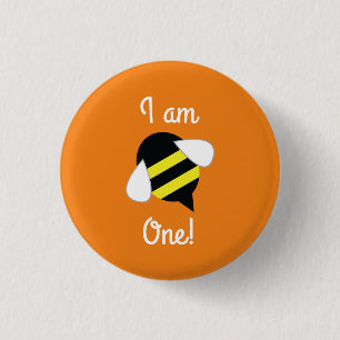 Bee Day Cute Kid's Birthday 3 Cm Round Badge