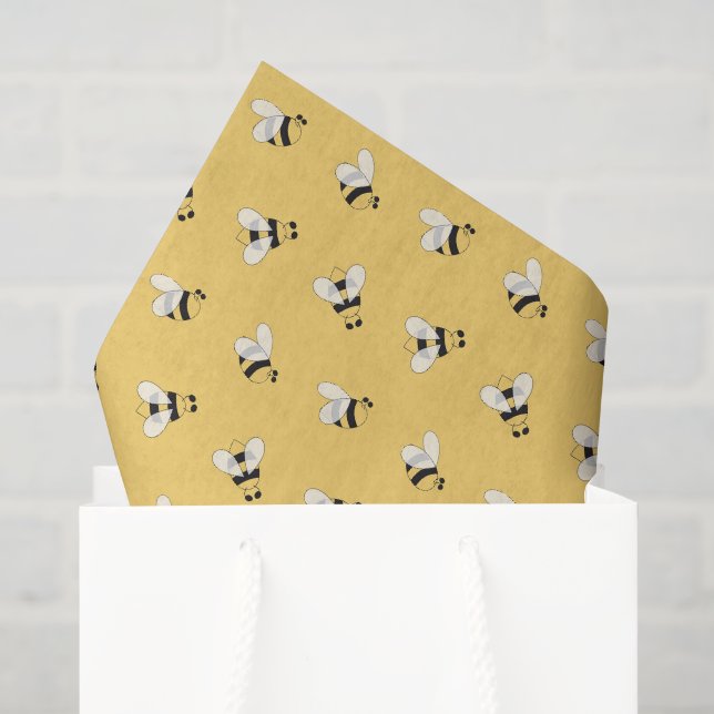 Bee Decoupage Tissue Paper, Bumblebee Paper (Gift Bag)