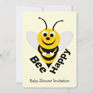 Bee Design Baby Shower Invitation